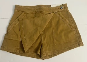 Pantalón corto American Eagle tiro alto elástico talla 0 25 W nuevo con etiquetas bolsillos preppy - Imagen 1 de 6