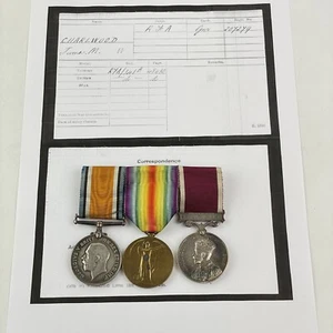 WW1 Long Service Medal Group Gunner James Charlwood Royal Artillery 207279 - Picture 1 of 12