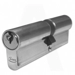 Asec(Yale Style) 5 Pin Euro Cylinder Nickel Plated 80mm 40/40 Lock UPVC Door - Picture 1 of 1