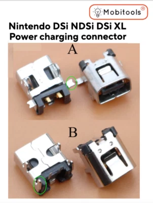 FPC DESIGN 2 PACK Replacement Charging Port Power Jack Socket for Nintendo DSi & DSi XL -UK
