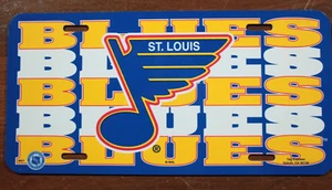 Targa St. Louis Blues vintage anni 90 NHL Hockey - Foto 1 di 4