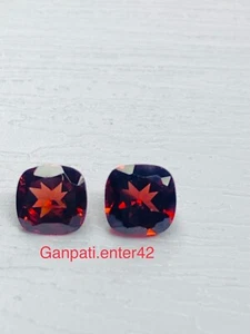 NATURAL GARNET FACETED CUSHION CUT 5x5 MM CALIBRATED SIZE LOOSE GEMSTONE E - Picture 1 of 6