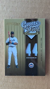 Tarjeta Donruss Studio Game Day 2004 camiseta/parche de Mike Cameron Mets de Nueva York/250 bb - Imagen 1 de 2