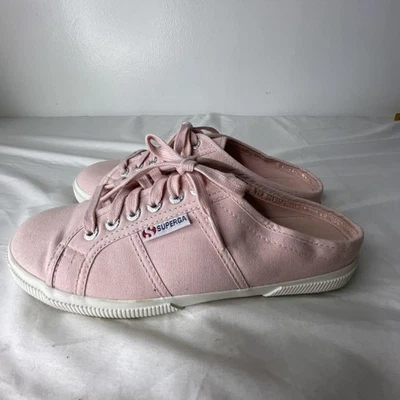 Superga Zapatos Mujer Talla 8 Rosa Mula Lona Zapatillas Sin Cordones S00BC30 Informales Foto 1 de 4
