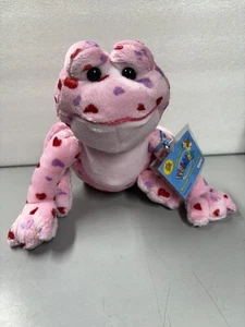 Webkinz rosa Liebe Frosch Valentinstag Herzen HM144 versiegelt Code 9" Neu mit Etikett nicht mehr im Handel erhältlich - Bild 1 von 7