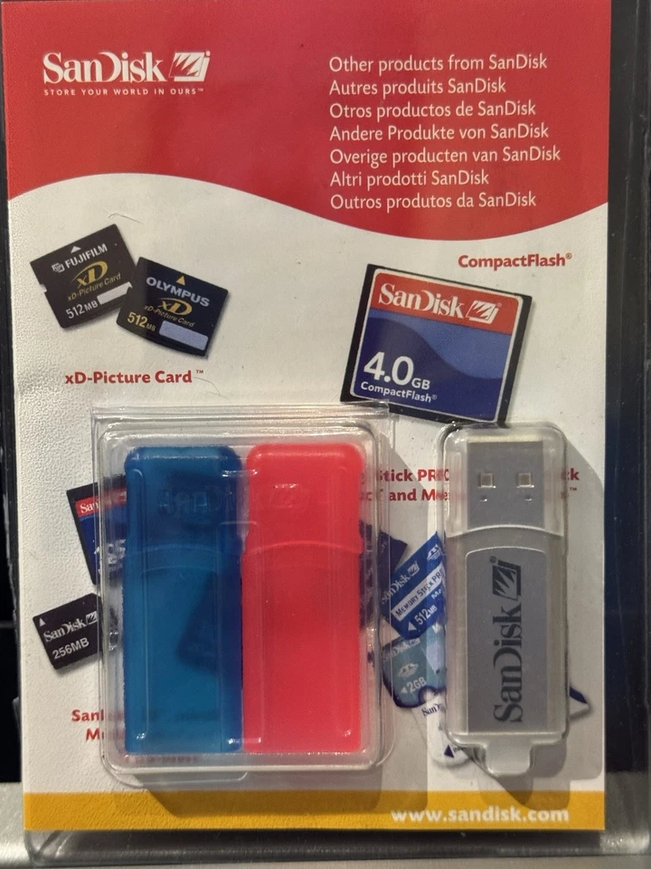 SanDisk Memory Stick with 2 Case Covers - Image 1 of 4