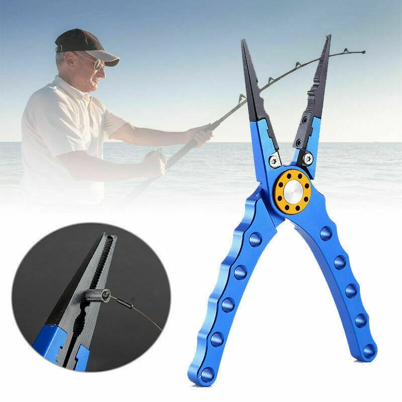 Angelzange multifunktionale Fisch Zangen Linie Cutter Hook Remover Tackle - Bild 1 von 4