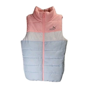 Puma Girls Color Block Puffer Vest Sz: Med 10/12 - Picture 1 of 11