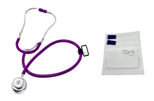 Estetoscopio Doble Cabeza #113 Púrpura - Sin Caja Especial + Organizador de Bolsillo ¡REGALO GRATIS! - Imagen 1 de 3
