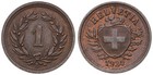 Schweiz - Switzerland 1 Rappen 1850-2006 KM# 3/3a/46 - Versch. Jahre
