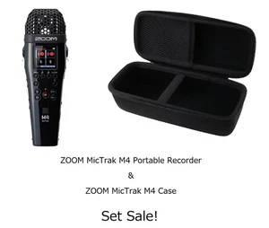 ZOOM MicTrak M4 Portable Recorder & Storage case for M3,M4 Set / NEW JAPAN - Picture 1 of 9