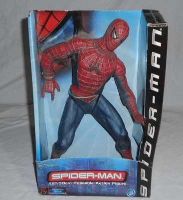 Spider-Man Movie Spider-Man 12" Action Figure Poseable 2001 ToyBiz New In Box - Image 1 of 4