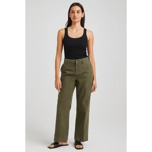 RRL Double RL Ralph Lauren Damen Offiziers Chino Hose - Olivgrün - Größe 8 - Bild 1 von 10