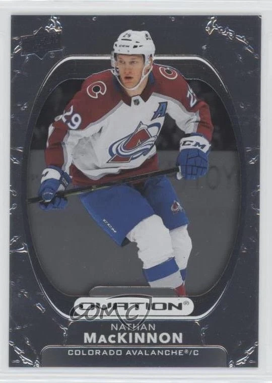 2021-22 Upper Deck Ovation Silver Foil Nathan MacKinnon #90 - Image 1 of 2