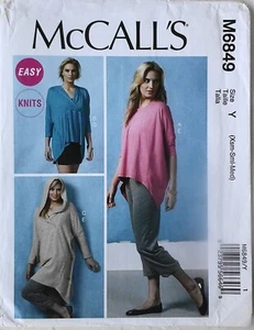 McCalls 6849 Misses EASY Tops Tunics Shorts Pants Sewing Pattern Sz 4-14 - Picture 1 of 1