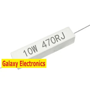 10pcs Brand New 5% 10w 470 ohm 470RJ Cement Resistor Flame Resistance - Picture 1 of 1