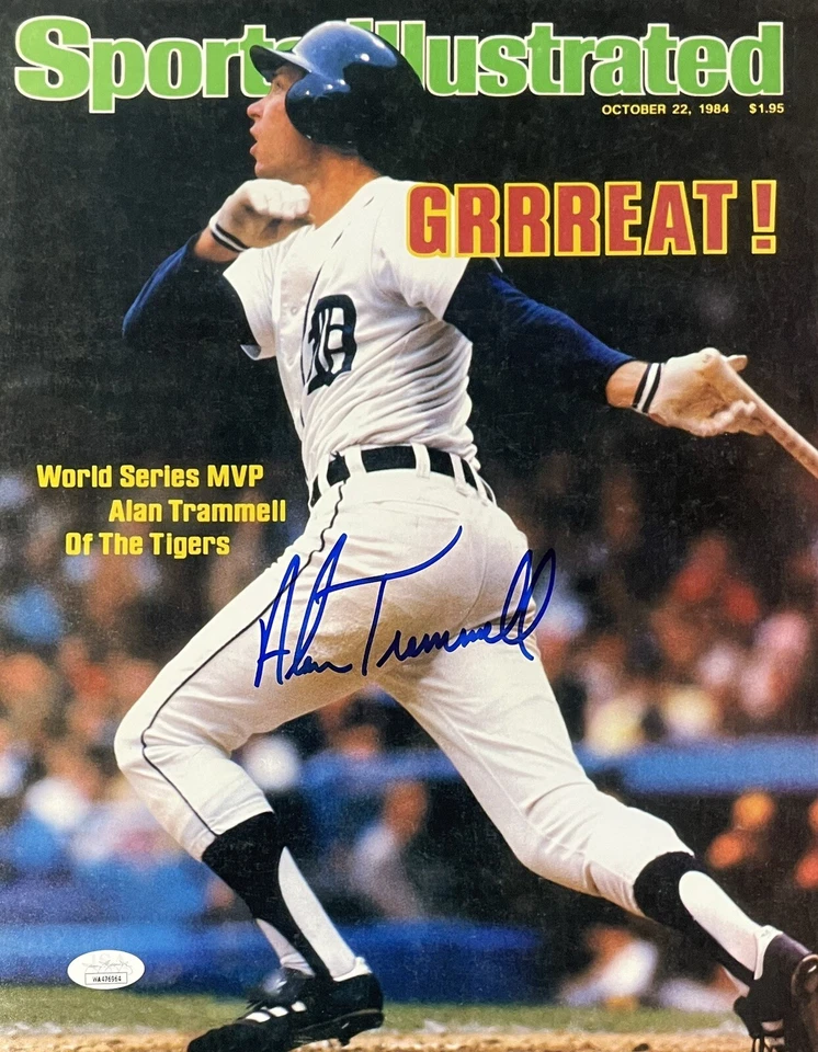 Alan Trammell Detroit Tigers Autographed 11x14 Sports Illustrated Cover #2 JSA - Image 1 of 1