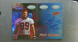 Bowman's Best Red Rookie 2002 auto #153 Matt Schobel radiocontrol Bengals #'d 118/199 - Imagen 1 de 2