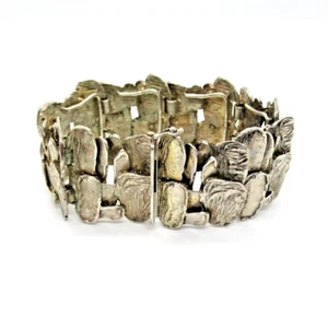 TOP DESIGNER Bracelet 835 Silver BRUTALIST 70s Modernist Danish Style 80 Grams - Picture 1 of 7