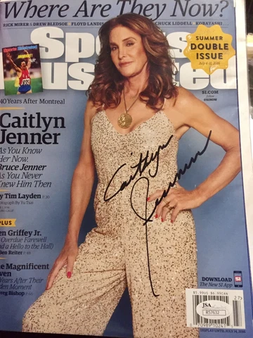 Caitlyn Jenner signed autographed Sports Illustrated JSA Bruce Jenner Kardashian Cover