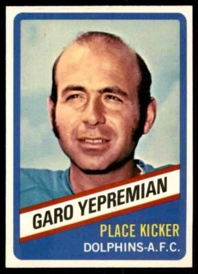 1976 Wonder Bread #12 Garo Yepremian Lot of 3 RARE ODD Miami Dolphins - Image 1 of 3
