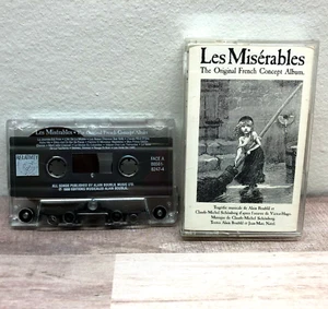 Les Miserables Original French Concept Album Cassette Tape 1989 Alain Boublil - Imagen 1 de 10