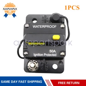 50Amp!Circuit Breaker Reset Car Auto Marine Stereo Audio FuseInverter DC 12V - Picture 1 of 8