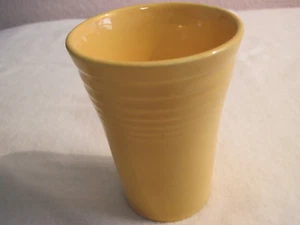 Vtg Fiesta Fiestaware Water Cup Glass 4 1/2" Tall Original Yellow Color HLC - Picture 1 of 3