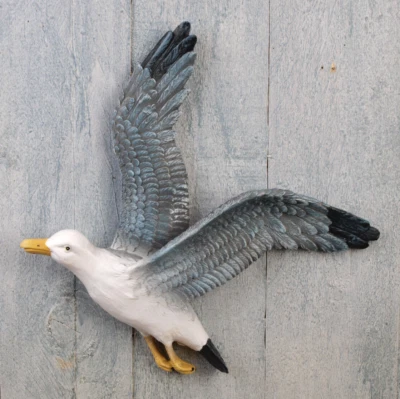 Wandhänger Möwe Wanddeko maritime Deko Figur Möwe im Flug 26x25cm (3013D) - Bild 1 von 4