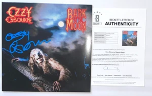 OZZY OSBOURNE SIGNED BARK AT THE MOON VINYL ALBUM PRINCE OF DARKNESS SABBATH BAS - Picture 1 of 4