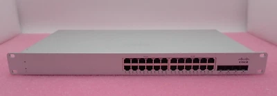 Cisco Meraki MS225-24P-HW 24x 1G PoE+ 4x 10G SFP+ Cloud Managed L2 Switch - Image 1 of 3