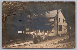 Cartel de Coca Cola Kalorama Park Hotel Lake Tippecanoe en RPPC cajas de Coca-Cola J10 - Imagen 1 de 3
