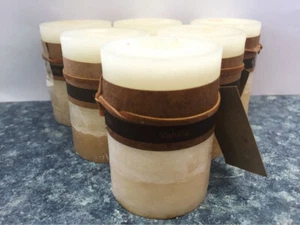 6xScented Candle Handmade Rustic 5*8cm 22Hr Burn Fragrance Vanilla Cream - Foto 1 di 1