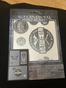 SuperNatural Gadget Decal set, New,Sealed in Bag, 30 Waterproof Removable Decals - Picture 1 of 3