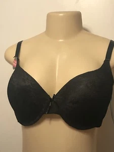 Rampage Imtimates Full Figure Push-Up Black Lace Underwire Bra 38D - Picture 1 of 4