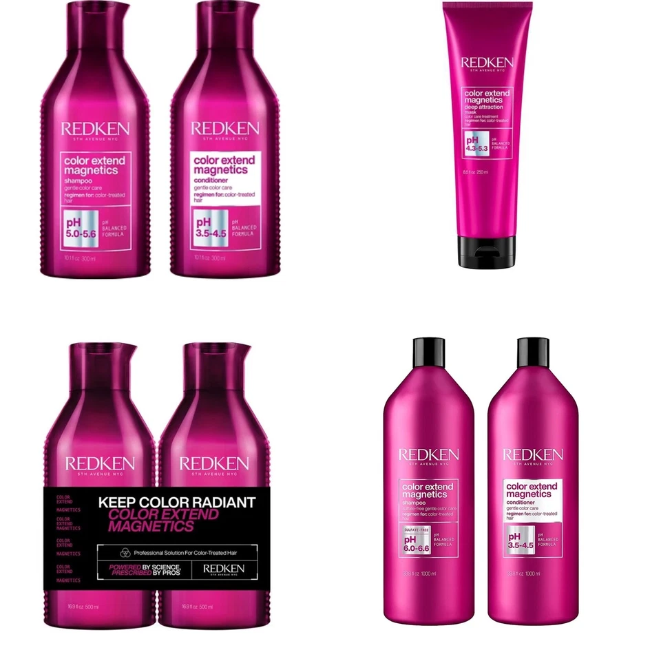 Redken Color Extend Magnetics Shampoo,Conditioner,Treatment 300ml-1000ml Options - Image 1 of 1