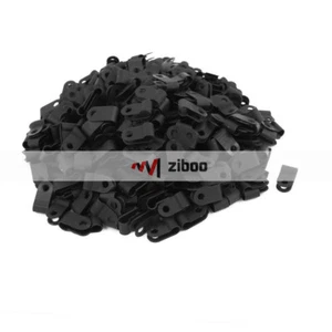 400Pcs Nylon R Type 3/16" 5.3mm Cable Cord Wire Clamp Clip Fastener Black 18.5mm - Picture 1 of 4