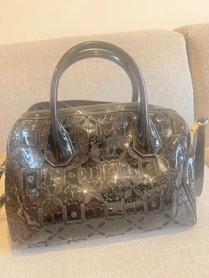 Bolso de mano Liu Jo Satchel doble asa PVC en negro Foto 1 de 4