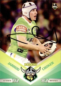 Signed 2010 Canberra Raiders NRL Telegraph Rookie Error Card - Jarrod Croker - Picture 1 of 3