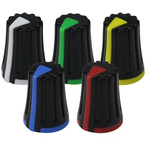 Perillas mezcladoras de plástico indicador triangular de 5 colores de eje DS - control de volumen cónico - Imagen 1 de 6