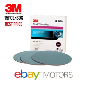 15ct 3M Trizact Hookit 6" Foam Disc Silicon Carbide Sandpaper 30662 - Grit P5000 - Picture 1 of 9