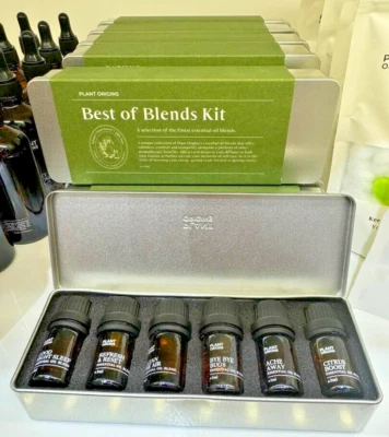 Plant Origins Essential Oils Best of Blends Kit  - 1 Metal Box + 6 Bottles Oils - Image 1 of 4