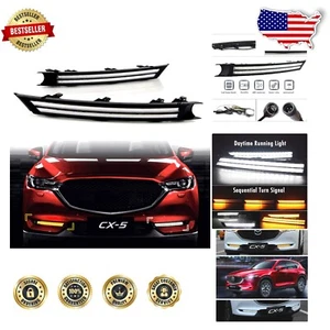 Mazda CX-5 2017-2021 Dual Color LED DRL & Dynamic Sequential Turn Signal - Picture 1 of 8