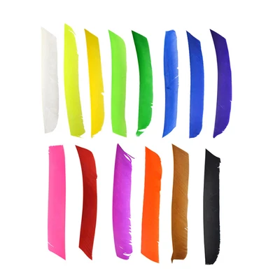 50X Archery Arrows Fletches Fletching Natural Feather Bow Wings DIY - Image 1 of 4