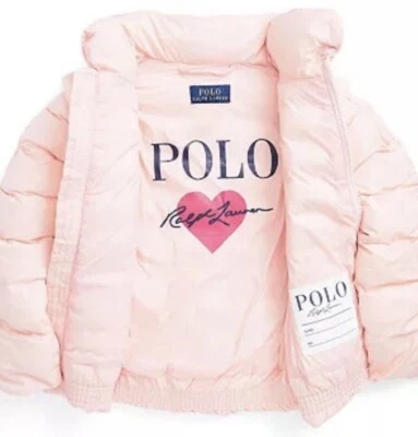 NWT, Girls Polo Ralph Lauren Pink  Adjustable Jacket. Size 6. Eu 116 - Image 1 of 4