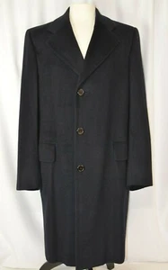 Hart Schaffner Marx Men's Silver Trumpeter Cashmere Overcoat Size XL Career Warm - Picture 1 of 10
