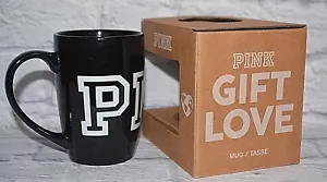Victoria's Secret PINK KERAMIK KAFFEE TEE LATTE BECHER TASSE 16,9 FLÜSSIGE OZ SCHWARZ GESCHENK - Bild 1 von 11