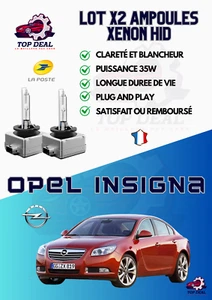 KIT 2x AMPOULES XENON HID Opel insigna de 2009 à 2013 35W blanc pur - Imagen 1 de 4
