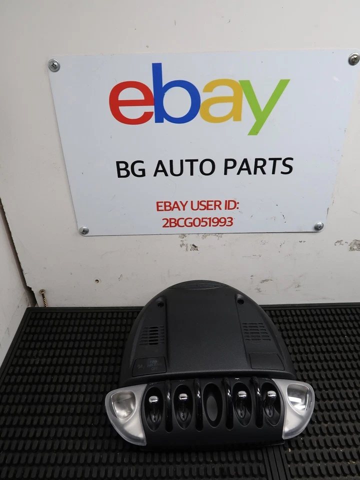2006-2016 MINI COOPER R53-R61 GENUINE INTERIOR ROOF DOME LIGHT SWITCH PANEL OEM - Image 1 of 4