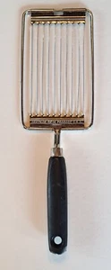 Vintage Retro Ekco Products Black Wood Handle Tomato Slicer Cutter Made in USA - Picture 1 of 8